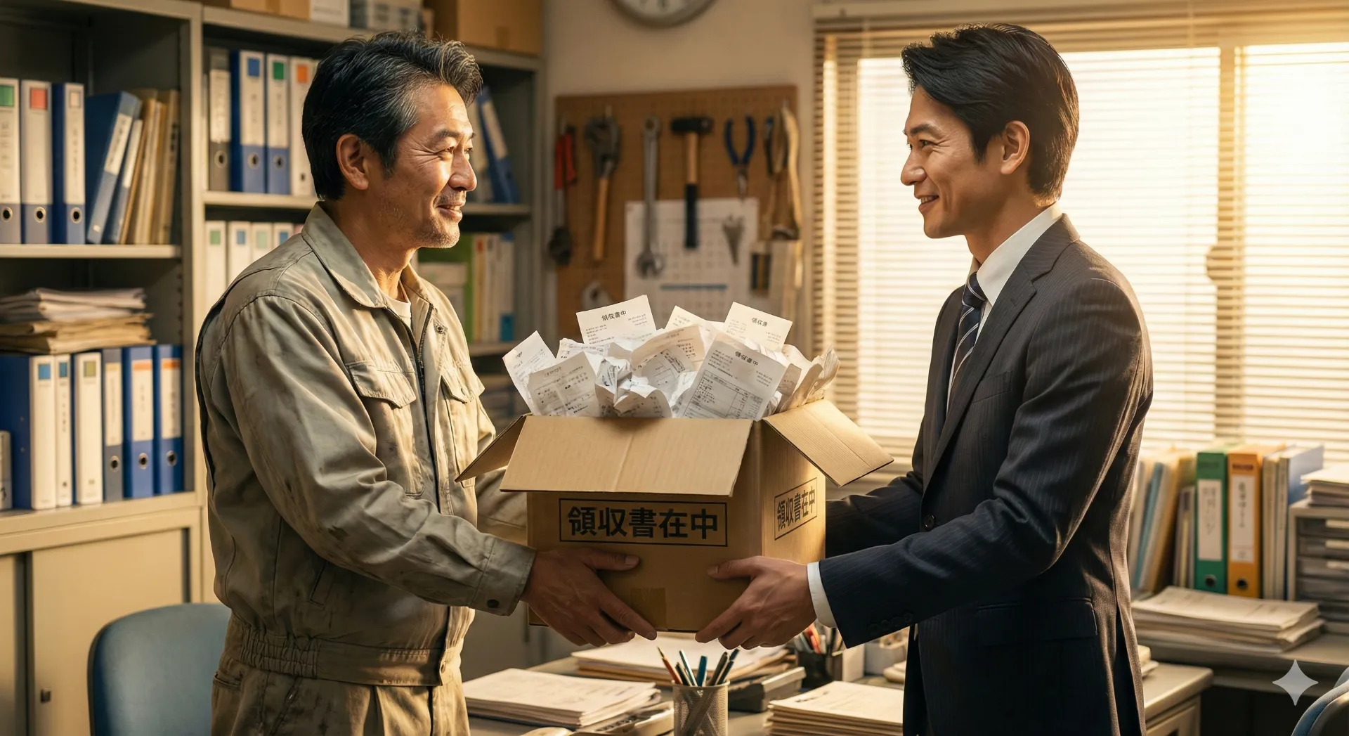 【広島・呉】経理代行は段ボールで丸投げ！月2.2万で翌月5日に試算表 （　　